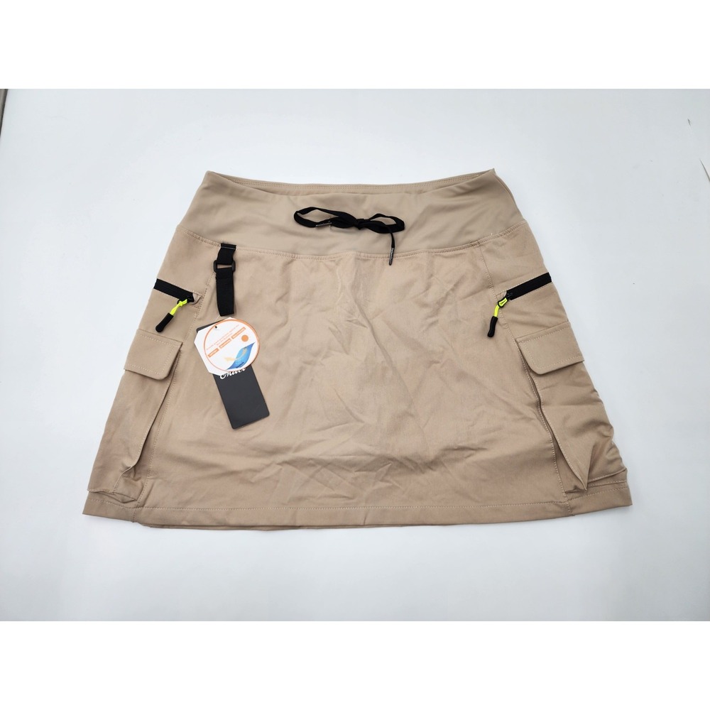 Women's Tan Skort with Pockets
